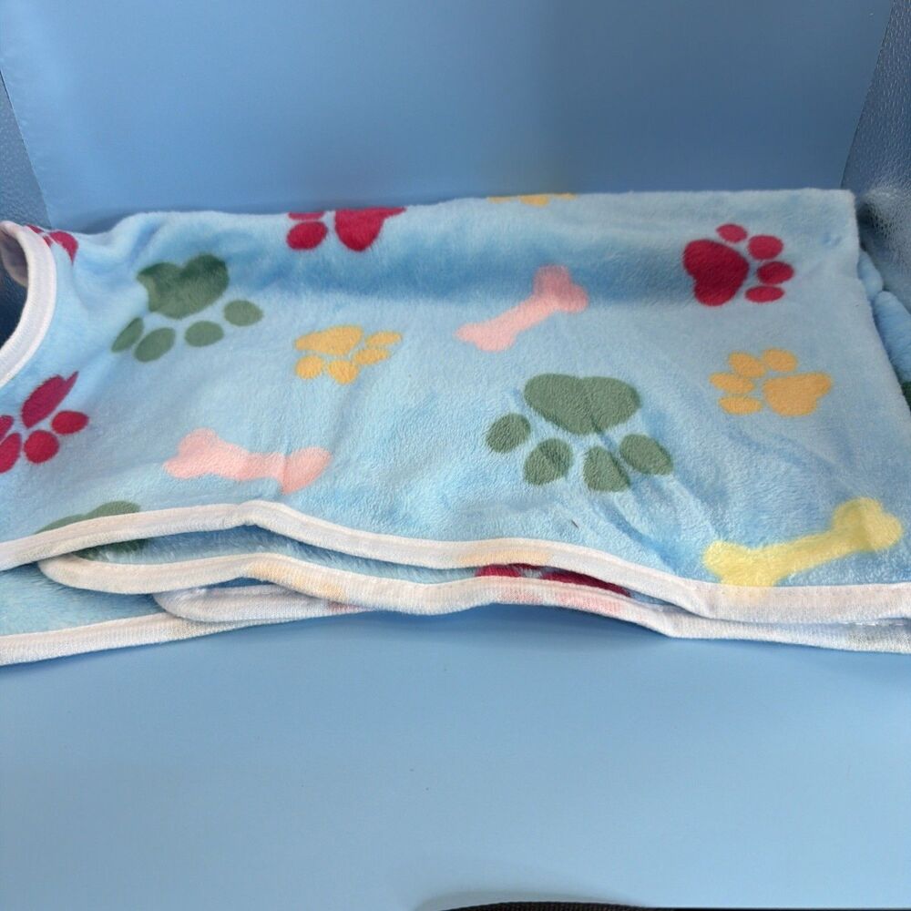 Pet Blanket 18x30 Blue multicolor Super Soft